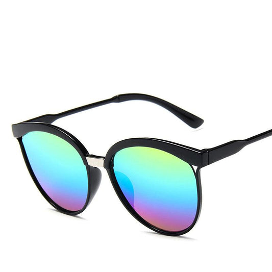 Oversize Round Frame Sunglasses Rapper Mirror Lens Outdoor Sunshade