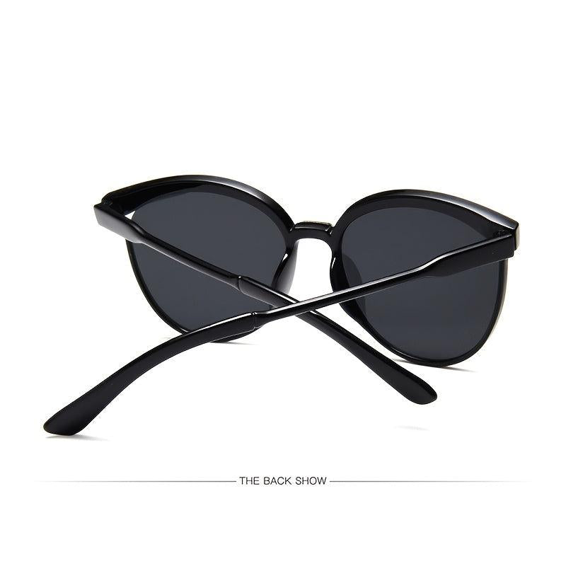 Oversize Round Frame Sunglasses Rapper Mirror Lens Outdoor Sunshade
