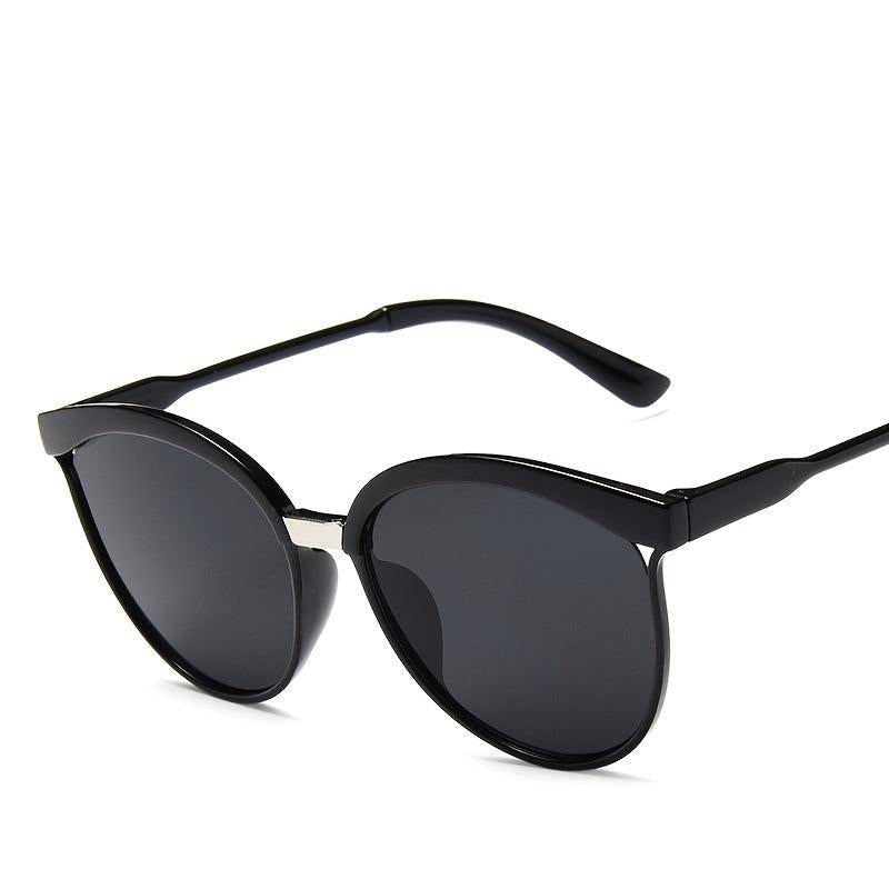 Oversize Round Frame Sunglasses Rapper Mirror Lens Outdoor Sunshade