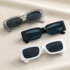 Retro Rectangle Sunglasses UV400 Sun Shades for Women Men