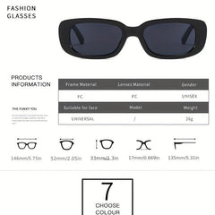 Rectangle Sunglasses UV400 Anti Glare Glasses for Driving Beach Travel