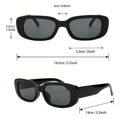 Men's Small Frame Sunglasses with Zipper Case