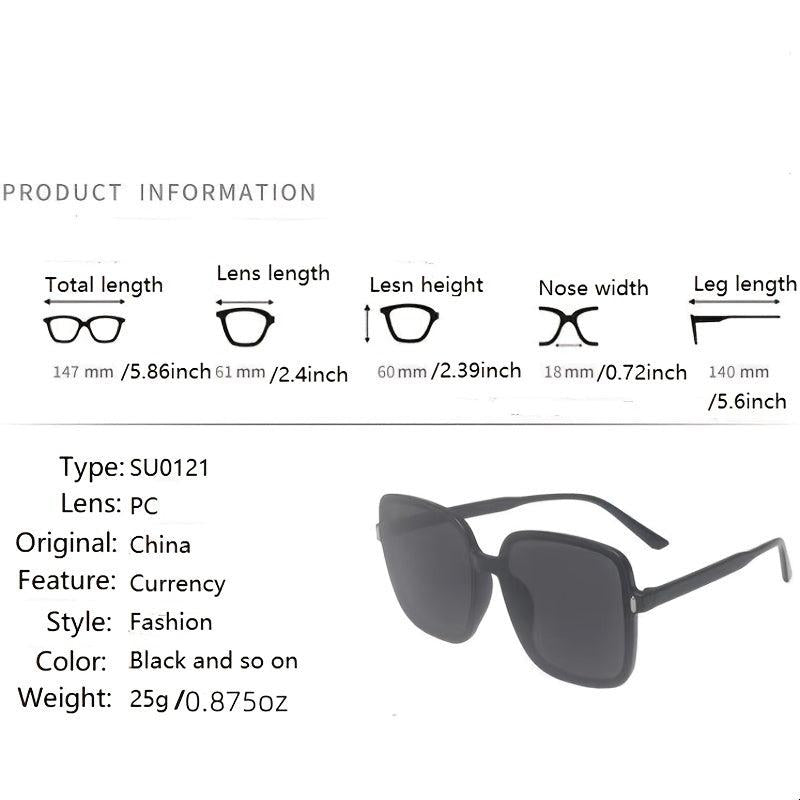 Square Sunglasses Gradient Rivet Vintage Driving Sunglasses For Women
