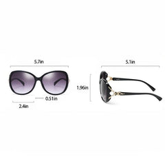 Oversized Polarized Fox Sunscreen Glasses for Women
