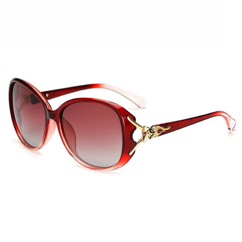 Oversized Polarized Fox Sunscreen Glasses for Women