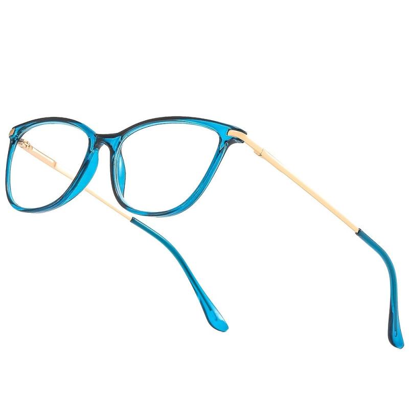 Clear Lens Glasses Cat Eye Reading Eyeglasses LH3016 Wrap Around Eyewear
