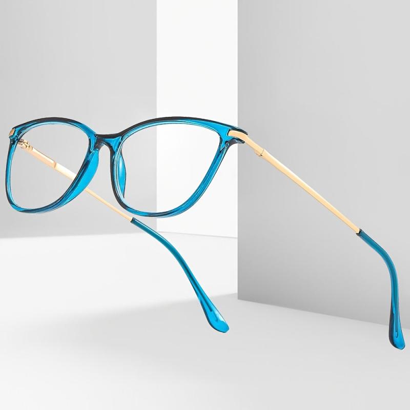 Clear Lens Glasses Cat Eye Reading Eyeglasses LH3016 Wrap Around Eyewear