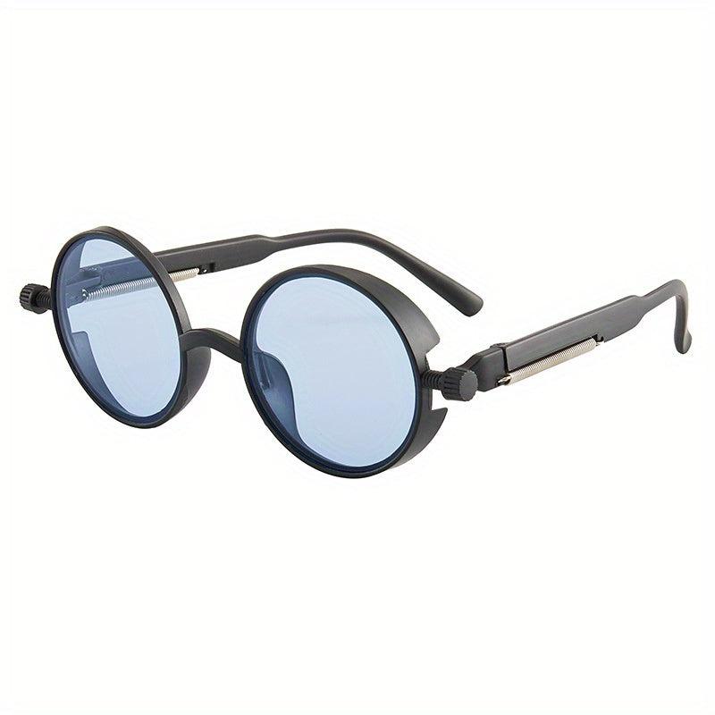 Gothic Steampunk Round Sunglasses for Men