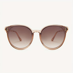 Cat Eye Sunglasses Solid Round Frame Gradient Lens UV400
