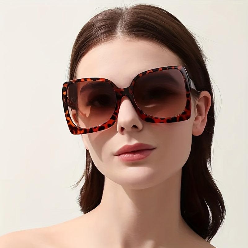 Oversized Square Sunglasses UV400 Protection