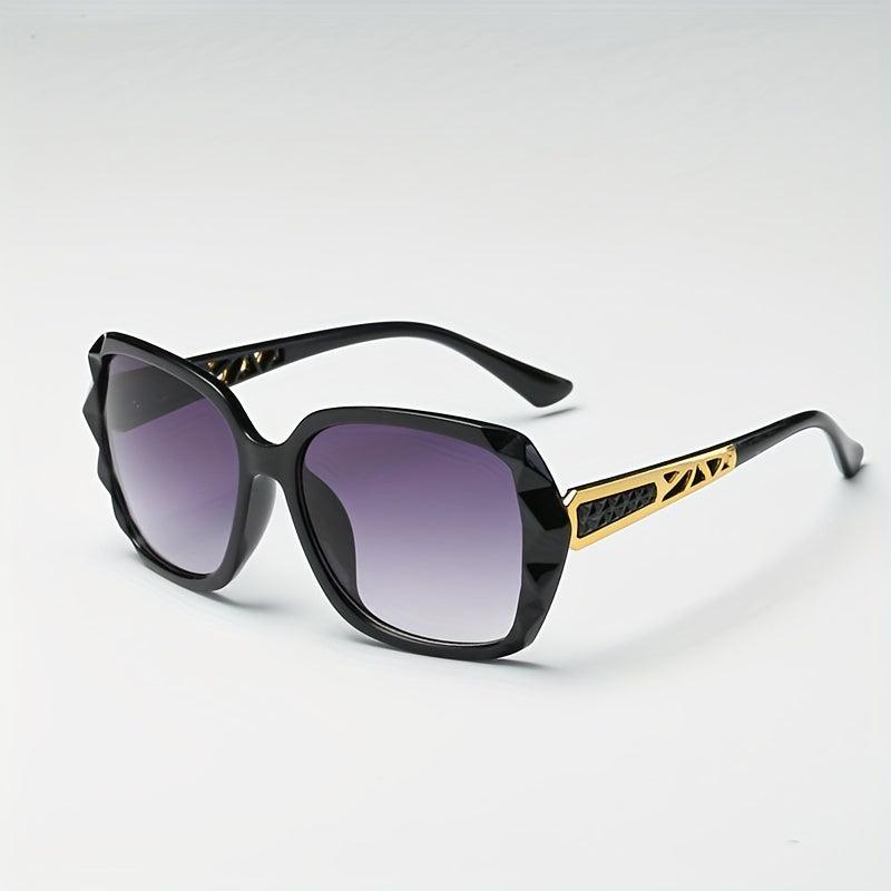 Vintage Oversized Square Sunglasses Women Sun Protection