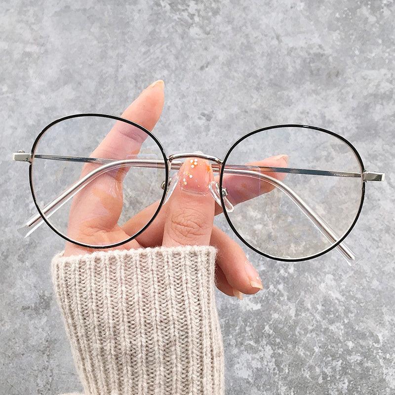 Vintage Round Light Blocking Glasses Spectacles Lens Computer Game Glasses