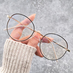 Vintage Round Light Blocking Glasses Spectacles Lens Computer Game Glasses