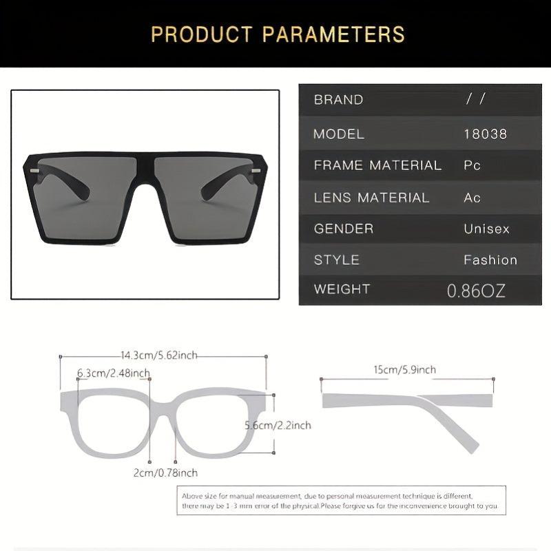 Square Y2K Hip Hop Sunglasses Classic Punk Eyewear