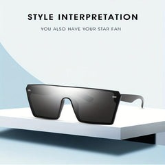 Square Y2K Hip Hop Sunglasses Classic Punk Eyewear