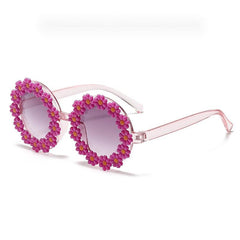 Daisy Round Sunglasses Vintage Beach Travel Eyeglasses