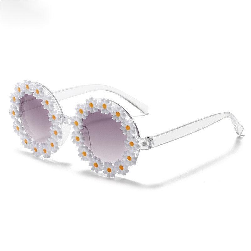 Daisy Round Sunglasses Vintage Beach Travel Eyeglasses