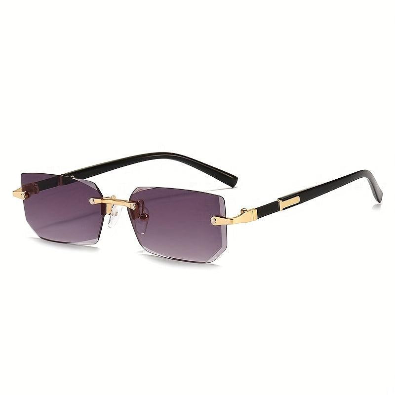 Rimless Sun Glasses Cut Edge UV Protection Sunglasses