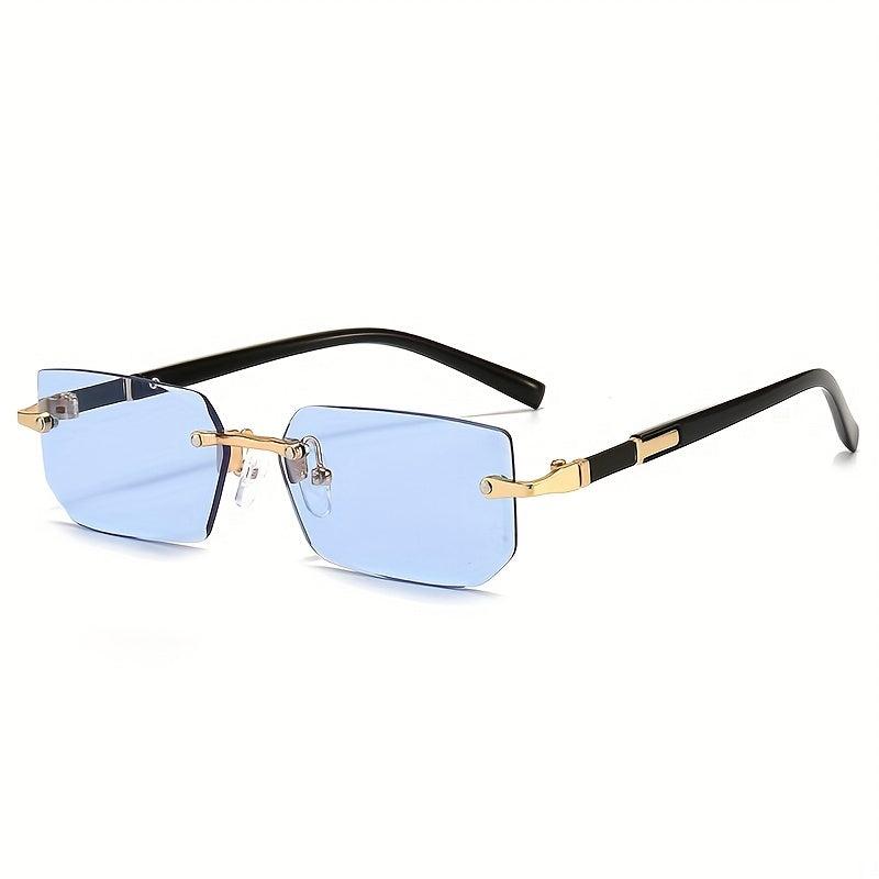 Rimless Sun Glasses Cut Edge UV Protection Sunglasses