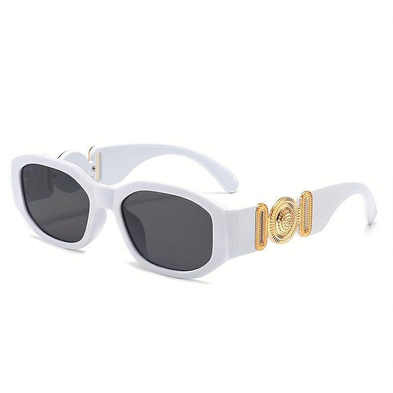 Retro Rectangle Sunglasses Vintage Narrow UV400 Protection