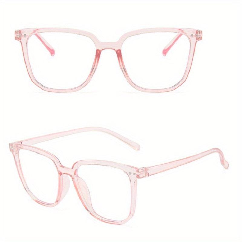 Square Frame Gaming Eyeglasses Clear Lens TV Gaming Glasses