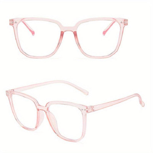 Square Frame Gaming Eyeglasses Clear Lens TV Gaming Glasses