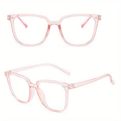 Square Frame Gaming Eyeglasses Clear Lens TV Gaming Glasses