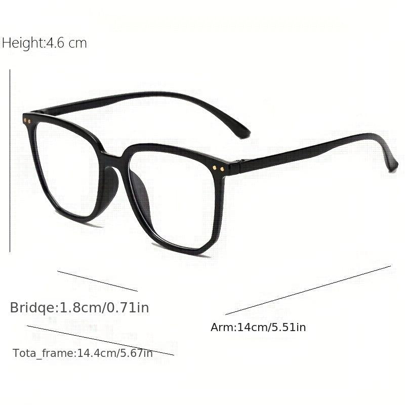 Square Frame Gaming Eyeglasses Clear Lens TV Gaming Glasses