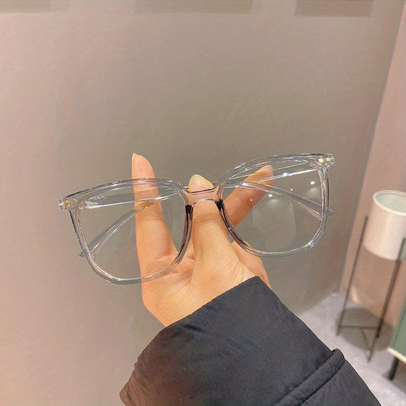 Square Frame Gaming Eyeglasses Clear Lens TV Gaming Glasses