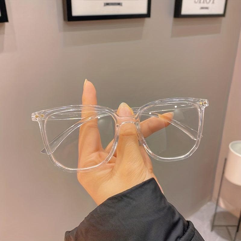 Square Frame Gaming Eyeglasses Clear Lens TV Gaming Glasses