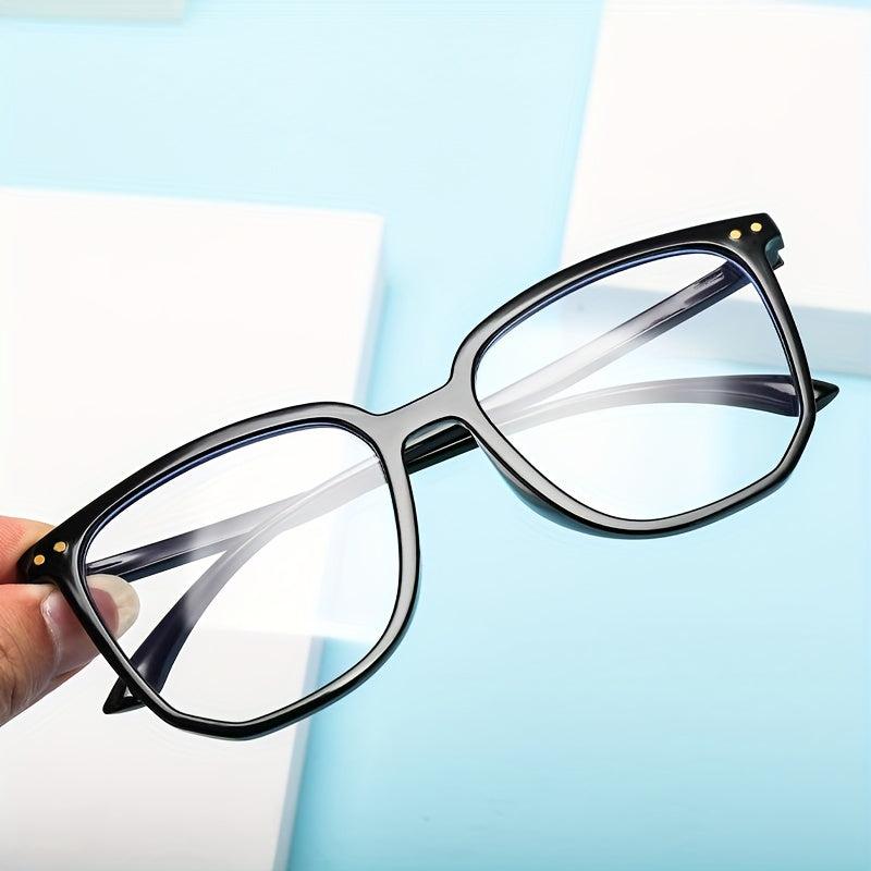 Square Frame Gaming Eyeglasses Clear Lens TV Gaming Glasses