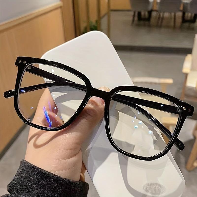 Square Frame Gaming Eyeglasses Clear Lens TV Gaming Glasses