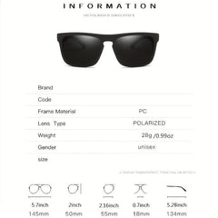 Polarized Square Sunglasses Stylish Outdoor Eyewear UV400