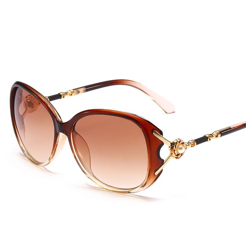 Cat Eye Sunglasses Gradient Lens Faux Pearl Decor UV400