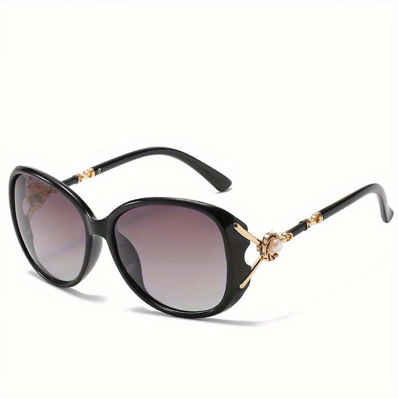 Cat Eye Sunglasses Gradient Lens Faux Pearl Decor UV400