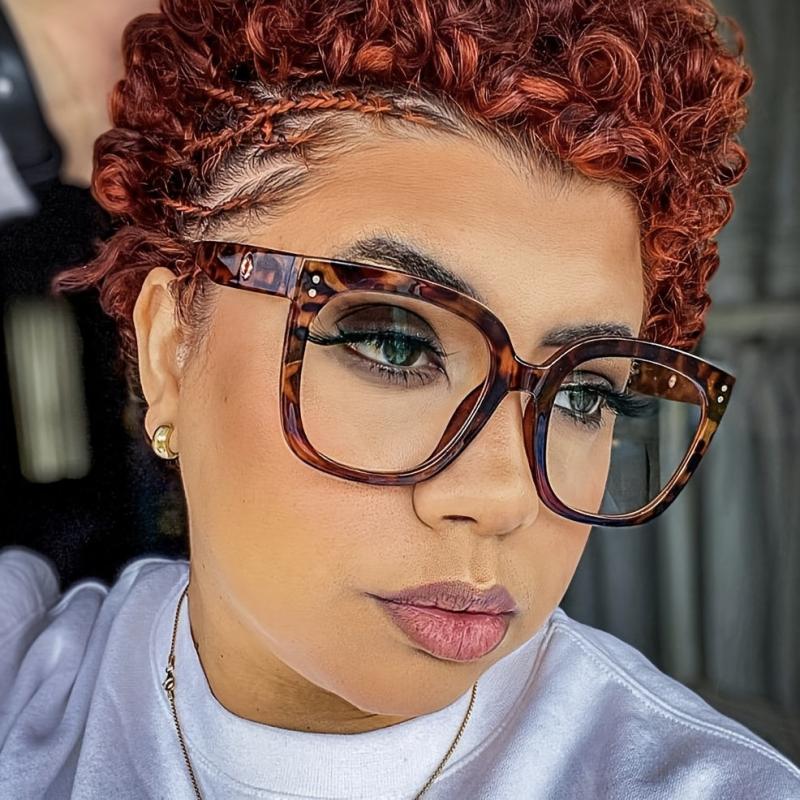 Light Blocking Glasses Women Computer Goggles Transparent Optical Eyeglass