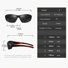 Men's Polarized Sports Glasses XY431 for Cycling Driving Running Fishing Golf