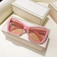 Cat Eye Glasses Oversized Sunglasses Women Y2K Shades Leopard Party Glasses
