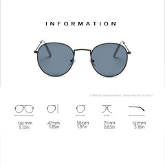 Steampunk Round Sunglasses Metal Sun Glasses UV400 Protection Vintage Eyewear