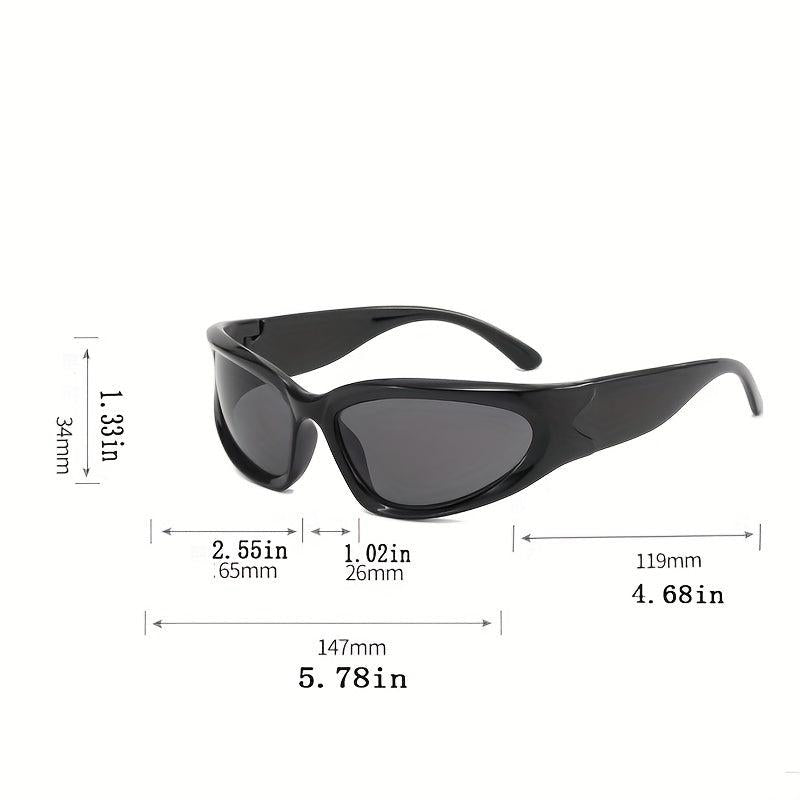 Y2K Wrap Around Gradient Lens Sunglasses UV400
