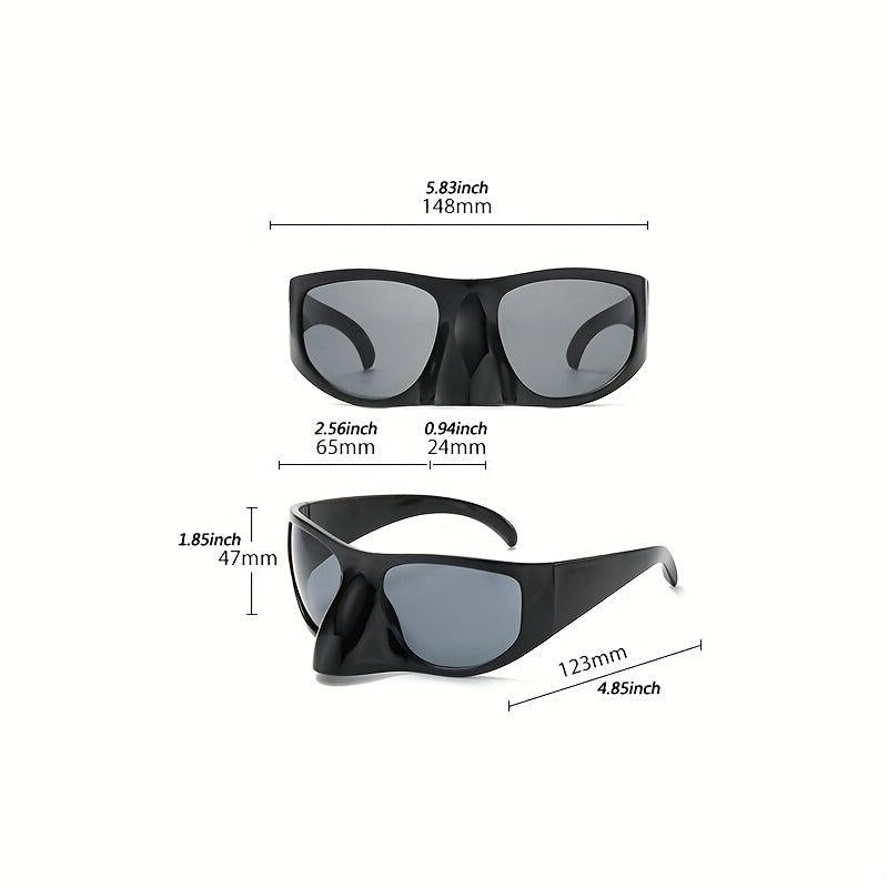 Y2K Punk Shield Sunglasses for Men Women