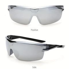 Y2K Wrap Sunglasses Semi Rimless Gradient Lens UV400