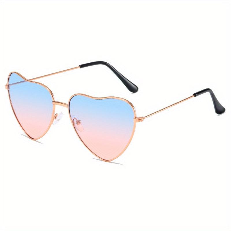 Heart Frame Sunglasses Gradient Tinted Lens
