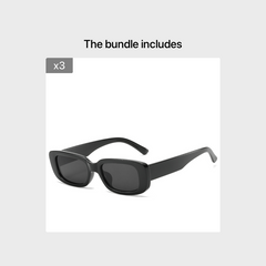Vintage Small Rectangular Sunglasses Stylish Outdoor Eyeglasses