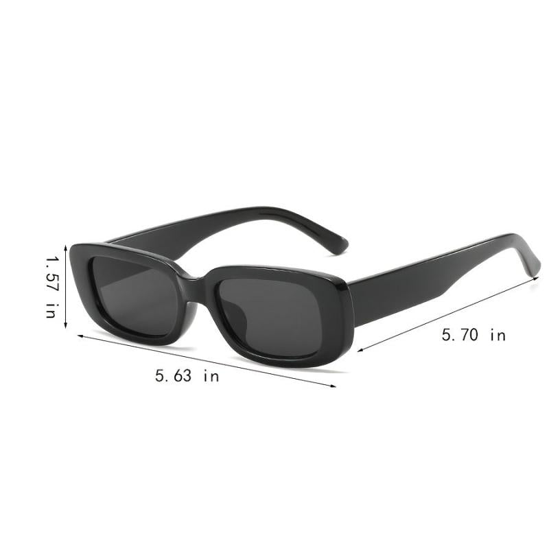 Vintage Small Rectangular Sunglasses Stylish Outdoor Eyeglasses