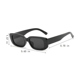 Vintage Small Rectangular Sunglasses Stylish Outdoor Eyeglasses
