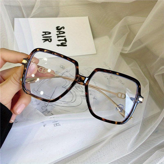TR90 Light Blocking Glasses Large Frame Men Women Computer Glasses
