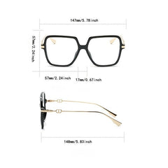 TR90 Light Blocking Glasses Large Frame Men Women Computer Glasses