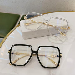 TR90 Light Blocking Glasses Large Frame Men Women Computer Glasses
