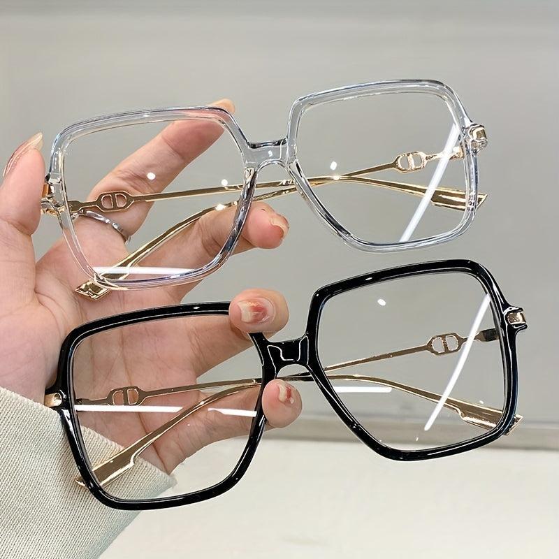 TR90 Light Blocking Glasses Large Frame Men Women Computer Glasses